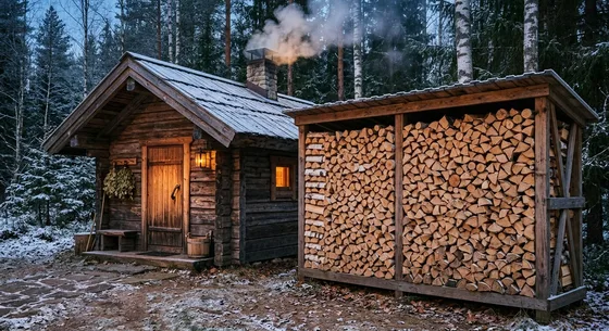 Укладка дров в Красноярске, проезд Дачная, 45
